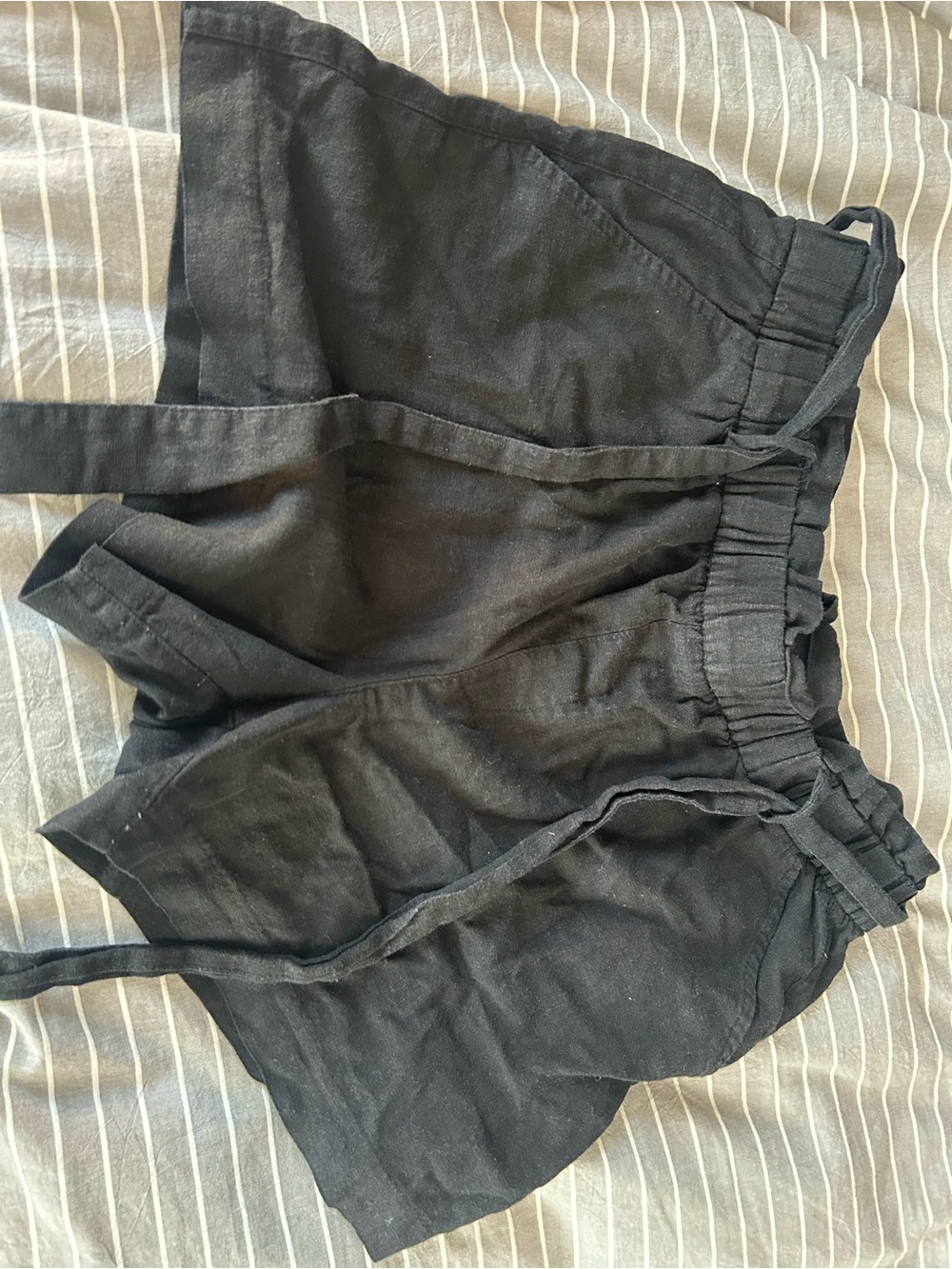 Old Navy Black linen belted Shorts